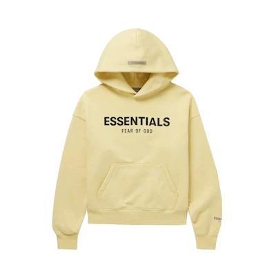FOG Essentials Kids Mr. Porter Exclusive Logo-Print Cotton-Blend Jersey Hoodie Cream
