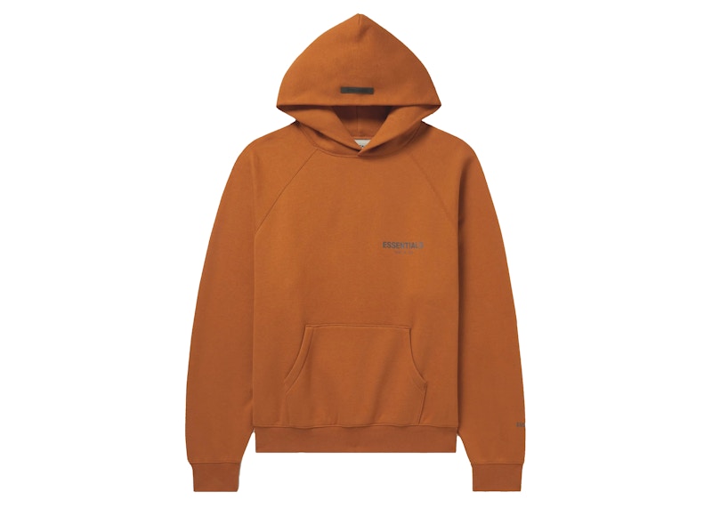 Buy Fear of God ESSENTIALS Hoodie Logo Eksklusif Mr. Porter 'Coklat'.
