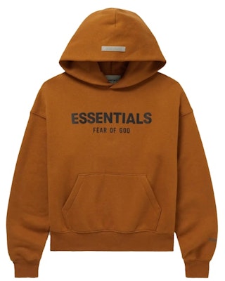 Fear of God ESSENTIALS Mr. Porter Exclusive Logo-Print Cotton-Blend Jersey Hoodie 'Brown' (Kids) Buy Fear of God ESSENTIALS Mr. Porter Exclusive Logo-Print Cotton-Blend Jersey Hoodie 'Brown' (Kids)