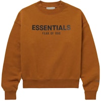 Fear of God ESSENTIALS Mr. Porter Exclusive Logo-Print Cotton-Blend Jersey Sweatshirt 'Brown' (Kids) Fear of God ESSENTIALS Mr. Porter Exclusive Logo-Print Cotton-Blend Jersey Sweatshirt 'Brown' (Kids)