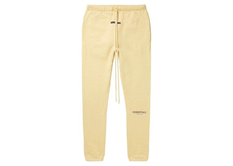Fear of God ESSENTIALS Mr. Porter Exclusive Straight-Leg Logo-Print Cotton-Blend Jersey Sweatpants 'Cream'