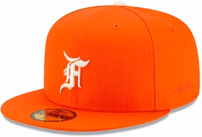 Fear of God ESSENTIALS New Era 59Fifty Fitted Hat (FW21) Orange Fear of God ESSENTIALS New Era 59Fifty Fitted Hat (FW21) Orange