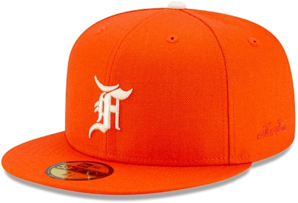Fear of God ESSENTIALS New Era 59Fifty Fitted Hat (FW21) Orange Buy Fear of God ESSENTIALS New Era 59Fifty Fitted Hat (FW21) Orange