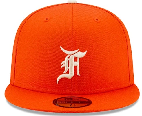 Fear of God ESSENTIALS New Era 59Fifty Fitted Hat (FW21) Orange Order Fear of God ESSENTIALS New Era 59Fifty Fitted Hat (FW21) Orange