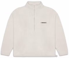 Fear of God ESSENTIALS Polar Fleece Half-Zip Sweater Oatmeal Heather Fear of God ESSENTIALS Polar Fleece Half-Zip Sweater Oatmeal Heather