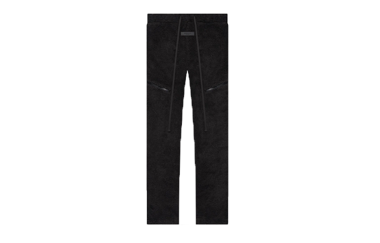 Fear of God Essentials Polar Fleece Pants Iron Black - Casual Drawstring Pants FOG-SS22-2530