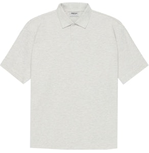 Fear of God ESSENTIALS Polo Light Heather Oatmeal Pria Terbaru Buy Fear of God ESSENTIALS Polo Light Heather Oatmeal Pria Terbaru