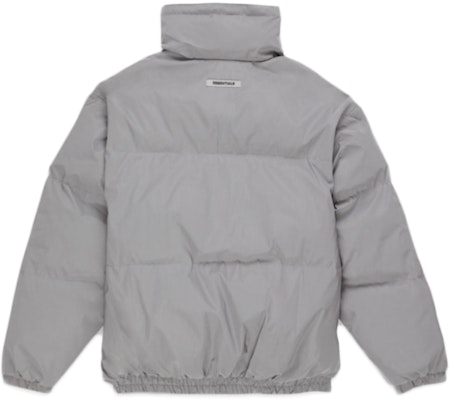 Fear of God ESSENTIALS Puffer Jacket Silver Reflective Order Fear of God ESSENTIALS Puffer Jacket Silver Reflective