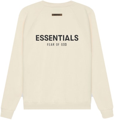 Fear of God ESSENTIALS Pull-Over Crewneck Buttercream Buy Fear of God ESSENTIALS Pull-Over Crewneck Buttercream