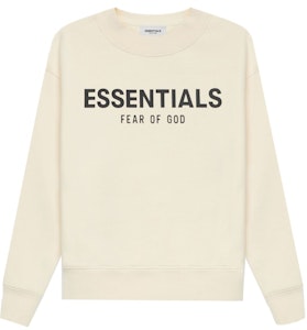 Fear of God ESSENTIALS Pull-Over Crewneck Krim/Buttercream (Kanak-Kanak) Buy Fear of God ESSENTIALS Pull-Over Crewneck Krim/Buttercream (Kanak-Kanak)