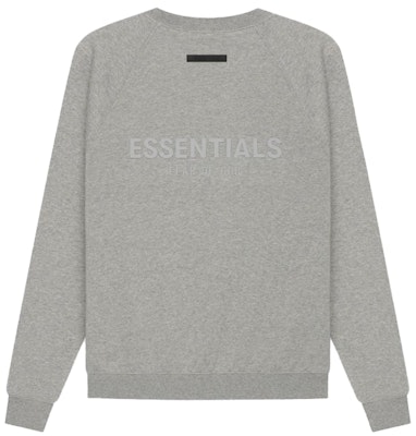 Fear of God ESSENTIALS Pull-Over Crewneck Dark Heather Oatmeal Buy Fear of God ESSENTIALS Pull-Over Crewneck Dark Heather Oatmeal