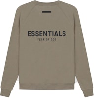 Fear of God ESSENTIALS Pull-Over Crewneck Taupe Fear of God ESSENTIALS Pull-Over Crewneck Taupe