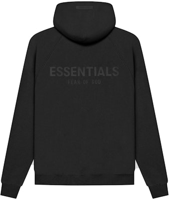 Fear of God ESSENTIALS Pull-Over Hoodie (SS21) Black/Stretch Limo Buy Fear of God ESSENTIALS Pull-Over Hoodie (SS21) Black/Stretch Limo
