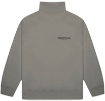 Fear of God ESSENTIALS Pull-Over Mockneck Sweatshirt Grey Melange Fear of God ESSENTIALS Pull-Over Mockneck Sweatshirt Grey Melange