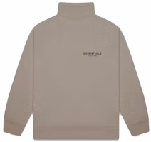 Fear of God ESSENTIALS Pull-Over Mockneck Sweatshirt Taupe Fear of God ESSENTIALS Pull-Over Mockneck Sweatshirt Taupe