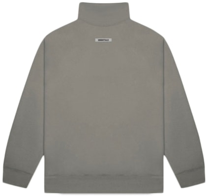 Fear of God ESSENTIALS Pull-Over Mockneck Sweatshirt Grey Melange Order Fear of God ESSENTIALS Pull-Over Mockneck Sweatshirt Grey Melange