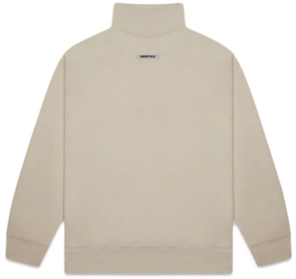 Fear of God ESSENTIALS Pull-Over Mockneck Sweatshirt String/Tan Order Fear of God ESSENTIALS Pull-Over Mockneck Sweatshirt String/Tan