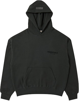 Fear of God Essentials Pullover Chest Logo Hoodie FW22 Stretch Limo/Black Order Fear of God Essentials Pullover Chest Logo Hoodie FW22 Stretch Limo/Black