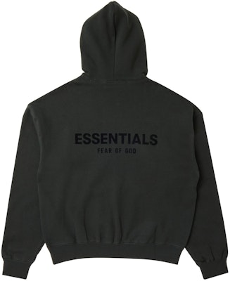 Fear of God Essentials Pullover Chest Logo Hoodie FW22 Stretch Limo/Black Lookbook Fear of God Essentials Pullover Chest Logo Hoodie FW22 Stretch Limo/Black