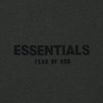 Fear of God Essentials Pullover Chest Logo Hoodie FW22 Stretch Limo/Black Shop Fear of God Essentials Pullover Chest Logo Hoodie FW22 Stretch Limo/Black