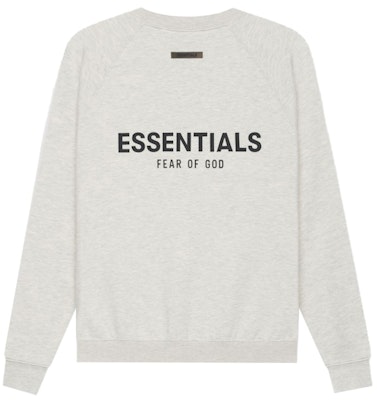 Fear of God ESSENTIALS Pullover Crewneck Light Heather Oatmeal Order Fear of God ESSENTIALS Pullover Crewneck Light Heather Oatmeal