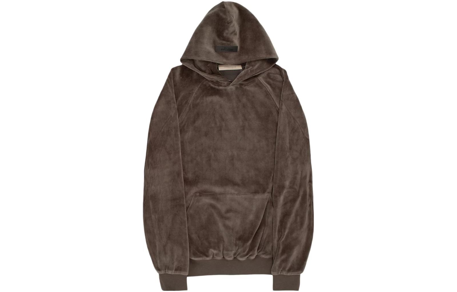 FOG Essentials Pullover Hoodie Grey Black Heavyweight 192SU225135FW
