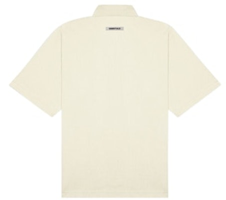 Fear of God ESSENTIALS Short Sleeve Boxy Polo Buttercream Order Fear of God ESSENTIALS Short Sleeve Boxy Polo Buttercream