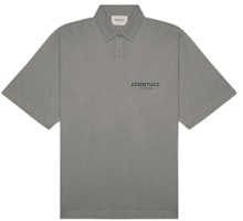 Fear of God ESSENTIALS Short Sleeve Boxy Polo Gray Flannel/Charcoal Fear of God ESSENTIALS Short Sleeve Boxy Polo Gray Flannel/Charcoal