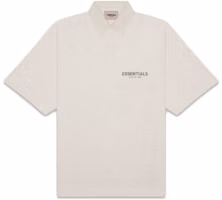 Fear of God ESSENTIALS Short Sleeve Boxy Polo Oatmeal Heather Fear of God ESSENTIALS Short Sleeve Boxy Polo Oatmeal Heather
