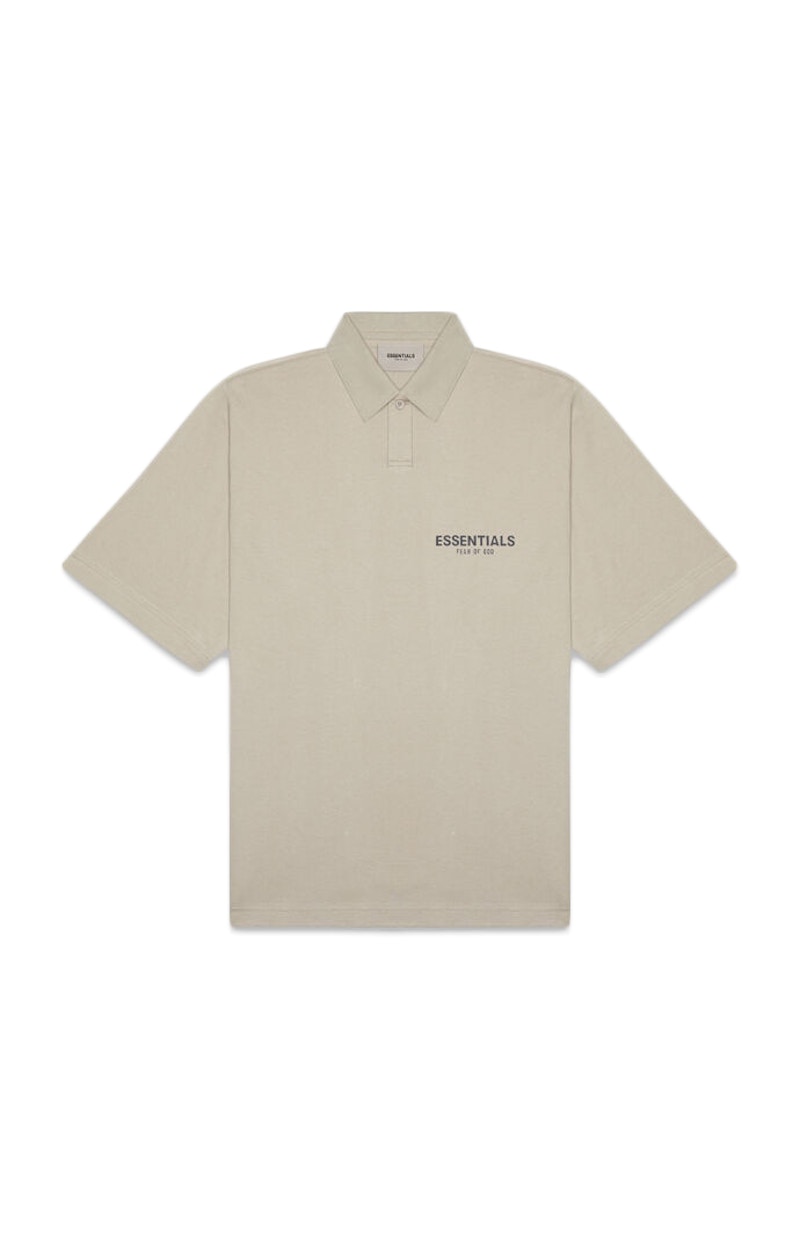 Fear of God ESSENTIALS Short Sleeve Boxy Polo Olive/Khaki