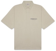 Fear of God ESSENTIALS Short Sleeve Boxy Polo Olive/Khaki Fear of God ESSENTIALS Short Sleeve Boxy Polo Olive/Khaki