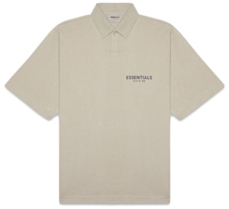 Fear of God ESSENTIALS 短袖宽松Polo衫 橄榄绿/卡其色 Buy Fear of God ESSENTIALS 短袖宽松Polo衫 橄榄绿/卡其色