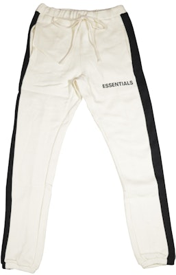 Fear of God ESSENTIALS Side Stripe Sweatpants Beige Buy Fear of God ESSENTIALS Side Stripe Sweatpants Beige