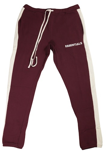 fear-of-god-essentials-side-stripe-sweatpants-burgundy