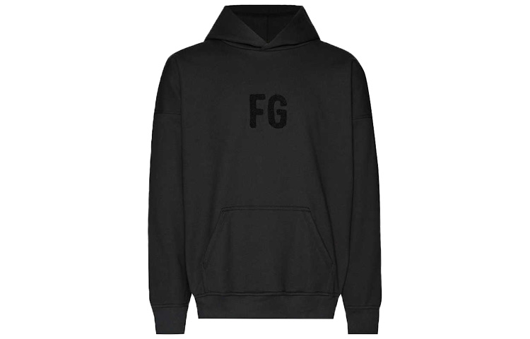 FOG Essentials Sixth Collection FG Logo Hoodie Black Men’s Sweatshirt FOG-FW19-37