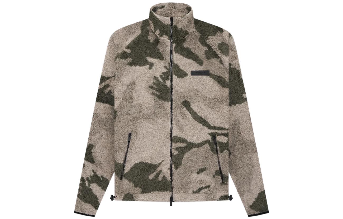 Fear of God Essentials SS22 Camo Fleece Zip-Up Heavy Jacket Men’s Camo. FOG-SS22-057
