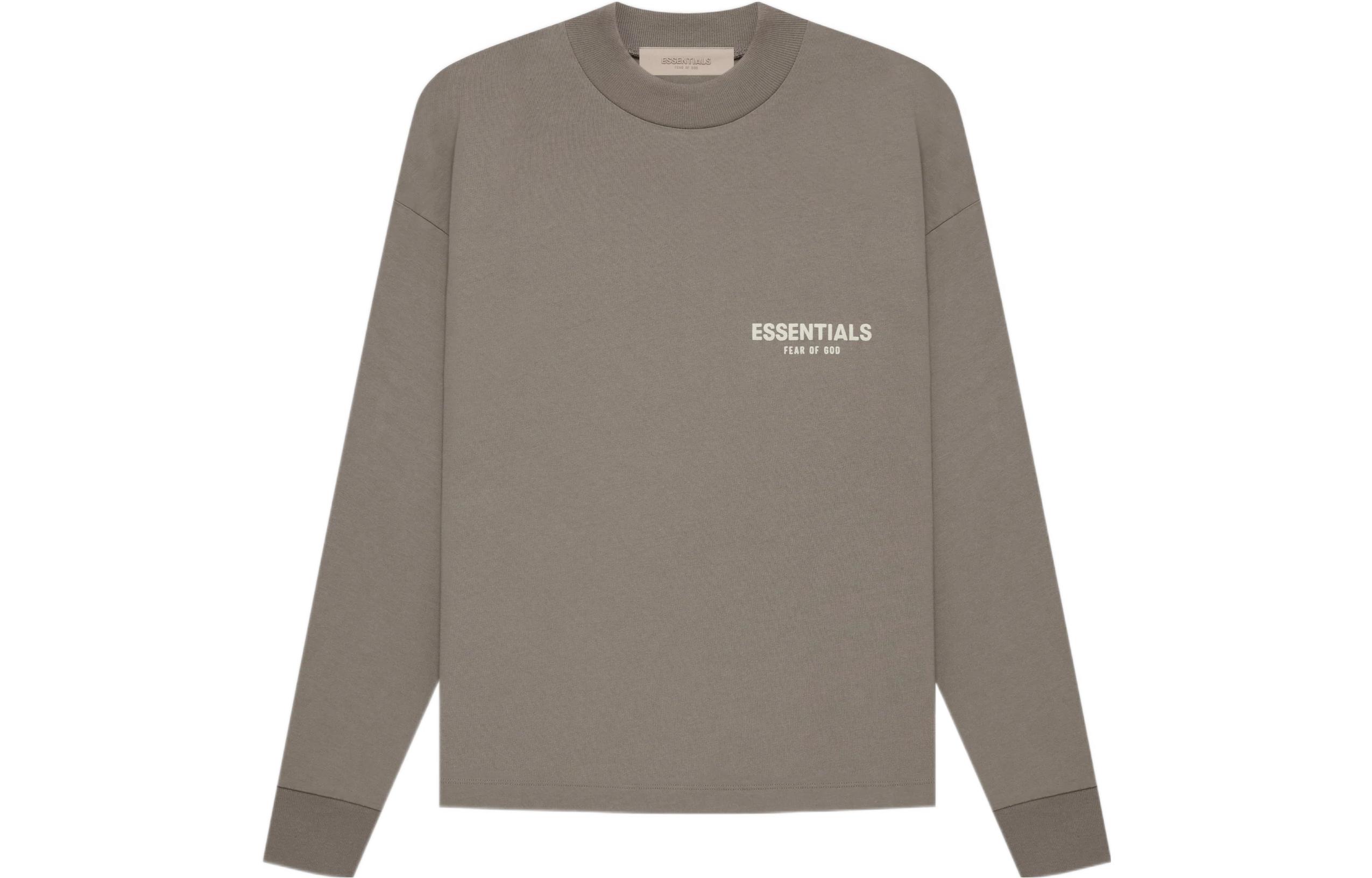 Fear of God Essentials SS22 Desert Taupe Long Sleeve Tee Unisex Heavyweight. FOG-SS22-462