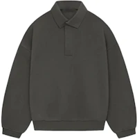 Fear of God Essentials SS24 Heavy Polo Longsleeve Ink Black Shirt 192SP244390F Fear of God Essentials SS24 Heavy Polo Longsleeve Ink Black Shirt 192SP244390F