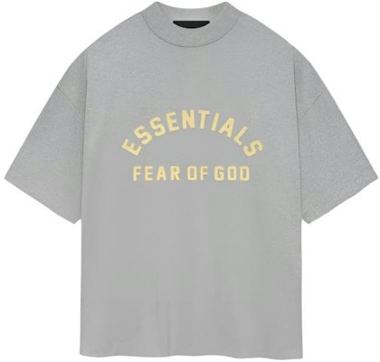 Fear of God Essentials SS24 Letter Logo Heavyweight Tee Light Heather Grey Mens. 125SP242006F Buy Fear of God Essentials SS24 Letter Logo Heavyweight Tee Light Heather Grey Mens. 125SP242006F