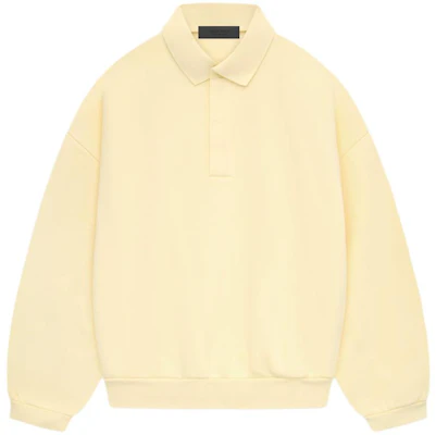 Fear of God Essentials SS24 Longsleeve Polo Garden Yellow - Relaxed Fit Heavyweight Style 192SP244391F Buy Fear of God Essentials SS24 Longsleeve Polo Garden Yellow - Relaxed Fit Heavyweight Style 192SP244391F