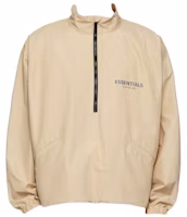 Fear of God ESSENTIALS SSENSE Exclusive Half-Zip Track Jacket Linen Fear of God ESSENTIALS SSENSE Exclusive Half-Zip Track Jacket Linen