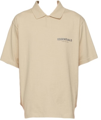 Fear of God ESSENTIALS SSENSE Exclusive Jersey Polo Linen Buy Fear of God ESSENTIALS SSENSE Exclusive Jersey Polo Linen