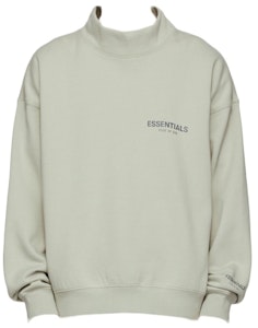 Fear of God ESSENTIALS SSENSE Eksklusif Mock Neck Sweatshirt Concrete Buy Fear of God ESSENTIALS SSENSE Eksklusif Mock Neck Sweatshirt Concrete