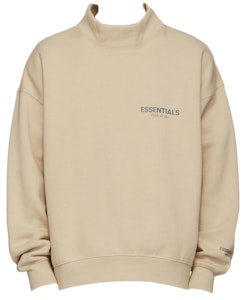 Sweatshirt Leher Tinggi Fear of God ESSENTIALS SSENSE Eksklusif Linen Buy Sweatshirt Leher Tinggi Fear of God ESSENTIALS SSENSE Eksklusif Linen