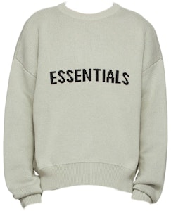 Fear of God ESSENTIALS SSENSE Eksklusif Pullover Sweater Beton Buy Fear of God ESSENTIALS SSENSE Eksklusif Pullover Sweater Beton