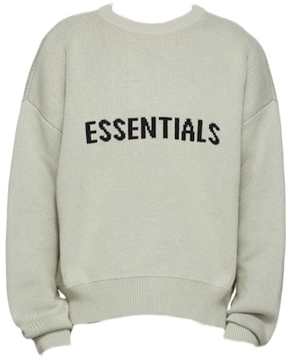 Fear of God ESSENTIALS SSENSE Exclusive Pullover Sweater Concrete Buy Fear of God ESSENTIALS SSENSE Exclusive Pullover Sweater Concrete