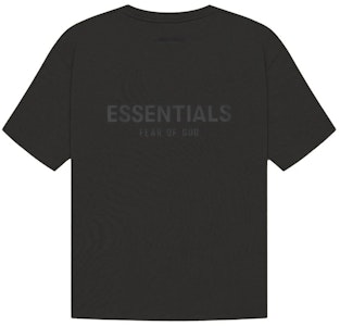 Fear of God ESSENTIALS Baju-T Hitam/Stretch Limo Buy Fear of God ESSENTIALS Baju-T Hitam/Stretch Limo