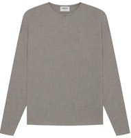 Fear of God ESSENTIALS Thermal Henley Long Sleeve Grey Flannel Fear of God ESSENTIALS Thermal Henley Long Sleeve Grey Flannel
