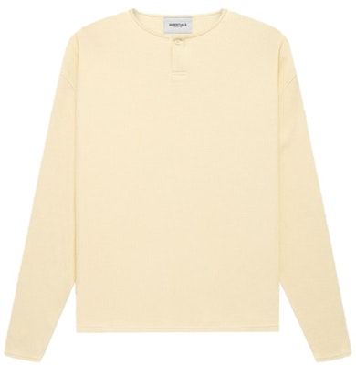 Fear of God ESSENTIALS Thermal L/S Henley Buttercream Pria Buy Fear of God ESSENTIALS Thermal L/S Henley Buttercream Pria