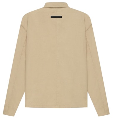 Fear of God ESSENTIALS Twill Shacket Khaki Order Fear of God ESSENTIALS Twill Shacket Khaki